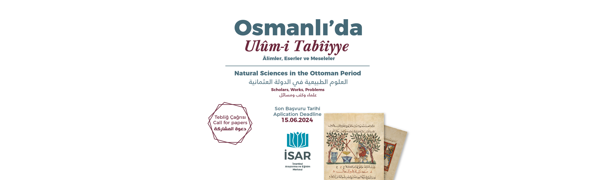Osmanlı’da Ulûm-i Tabîiye Sempozyumu Tebliğ Çağrısı