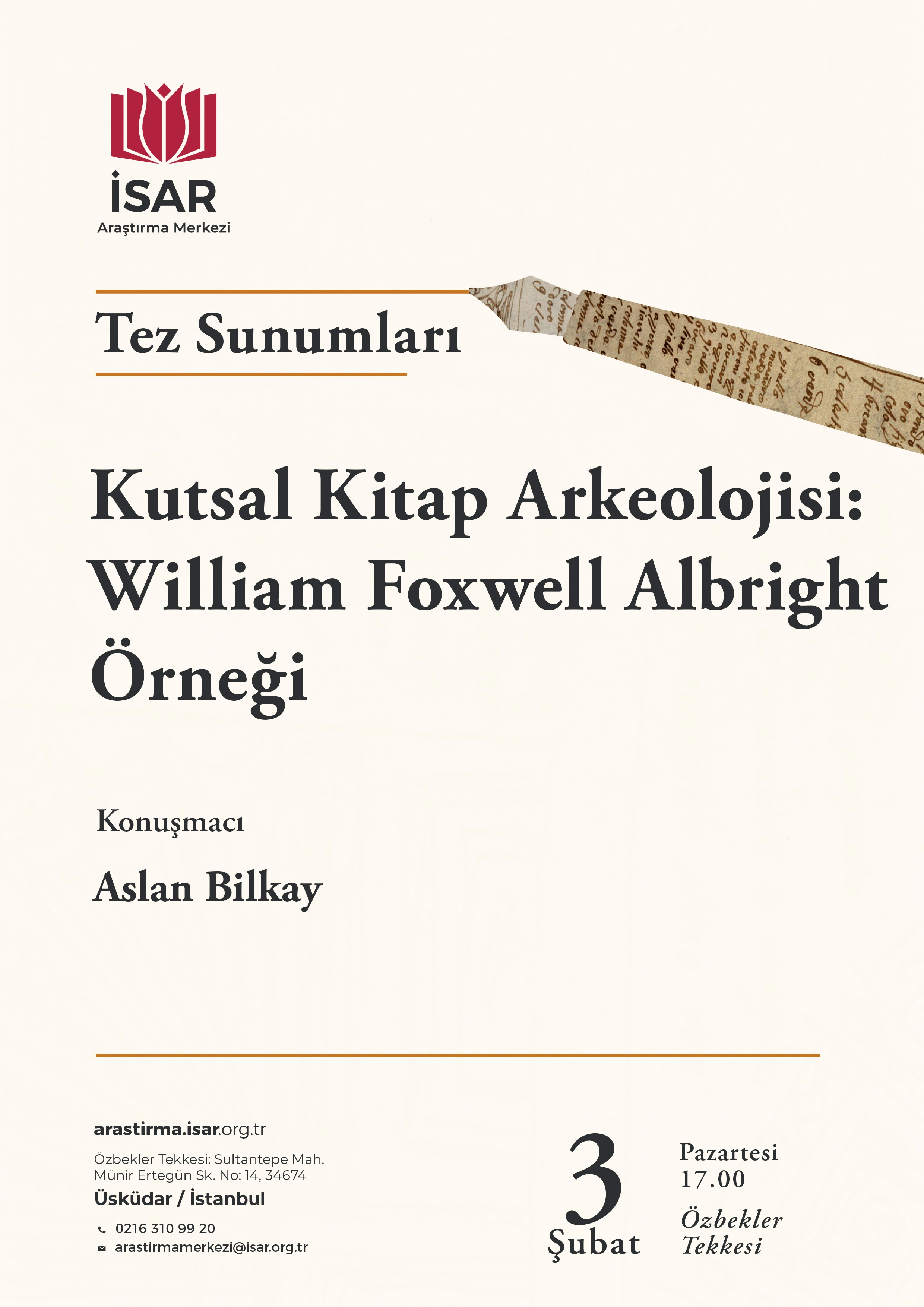 Kutsal Kitap Arkeolojisi: William Foxwell Albright Örneği