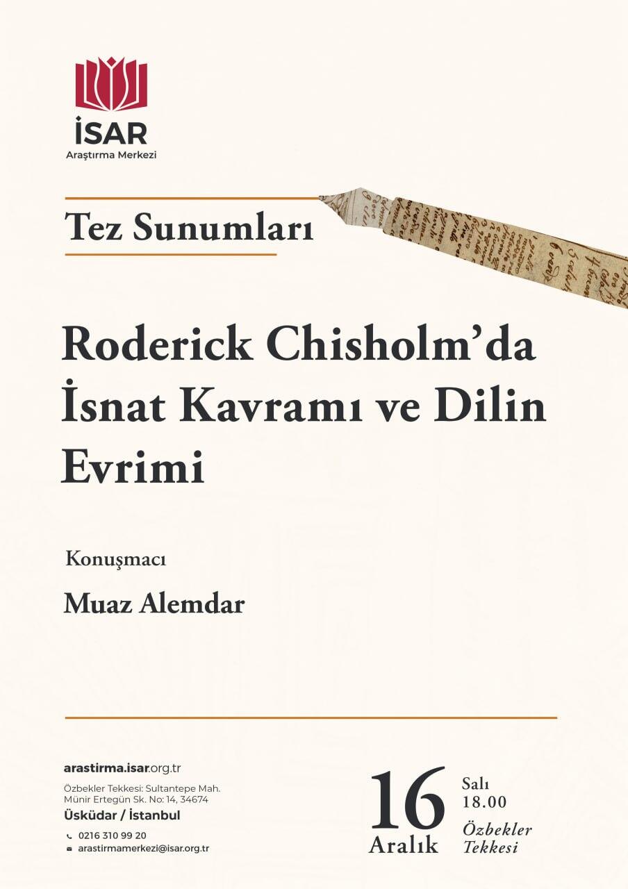 Roderick Chisholm'da İsnat Kavramı ve Dilin Evrimi