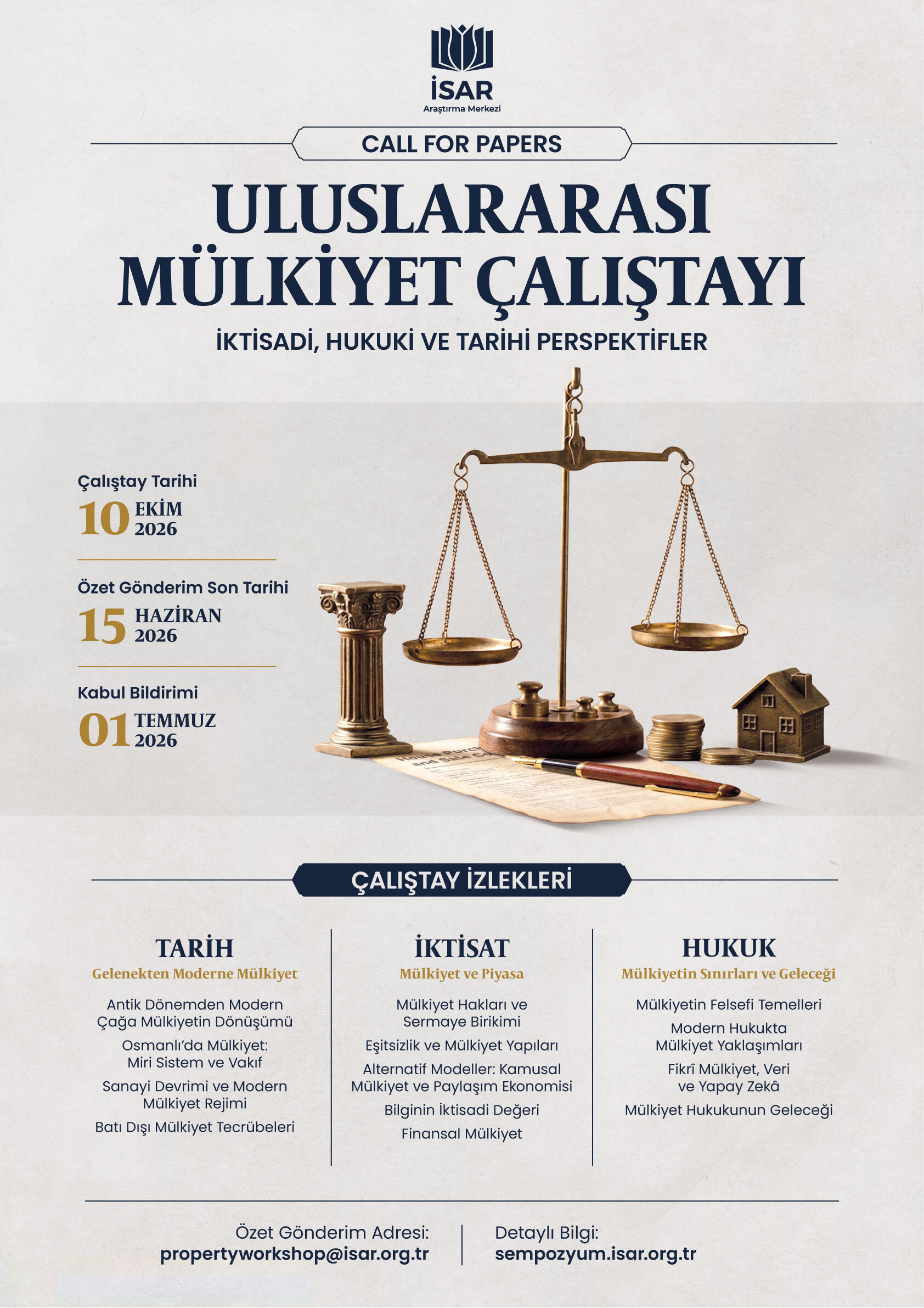 Uluslararası Mülkiyet Çalıştayı: İktisadi, Hukuki ve Tarihi Perspektifler